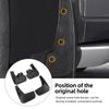 4PCS Car Wheel Mudguards Shockproof Front Rear Wheel Protective Black Car Mudflaps Kit for Suzuki Jimny 1998 To 2018