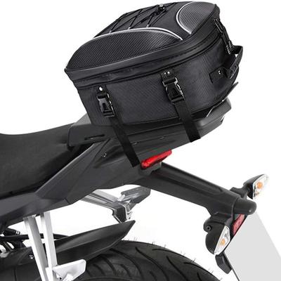 1pc Motorcycle Tail Bag Motorcycle Rear Seat Backpack Bag Multi-functional Waterproof Large Capacity Motorbike Rider Suitcase