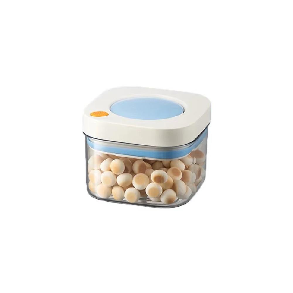 

Fresh-Keeping Vacuum Food Storage Box 380/1100/1800ml Kitchen Storage Jars Candy Blue 380ml