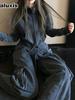 Women's Fall/Winter Loose Fit Sweatshirt Tracksuit Set - Korean Fashion Street Style Running Outfit
