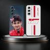 Kierowca Wyścigowy C-Charles Leclerc 16 Etui na Telefon Dla Samsung Galaxy A73,21,22,32,71,53,52,51,80,5G Miękkie Czarne Pokrowiec