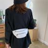 Solid Color PU Chest Bag PU Leather Crossbody Waist Pack Women Chest Crossbody Bag  Student