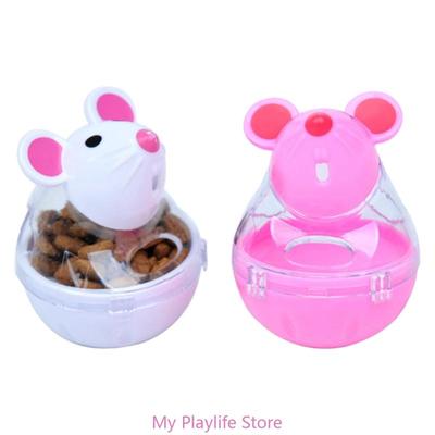 Cat Dispenser Leaking Tumbler Mouse Toy Kitten Slower Feeder Interactive Cats Treat Feeder Boredom Pet Favor