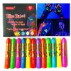12pcs Noctilucent Human Body Painting Crayon Makeup Pigment For Halloween Costume Parties