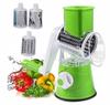 Manual shredder, rotating grater, 3 blades, 3-in-1 vegetable slicer