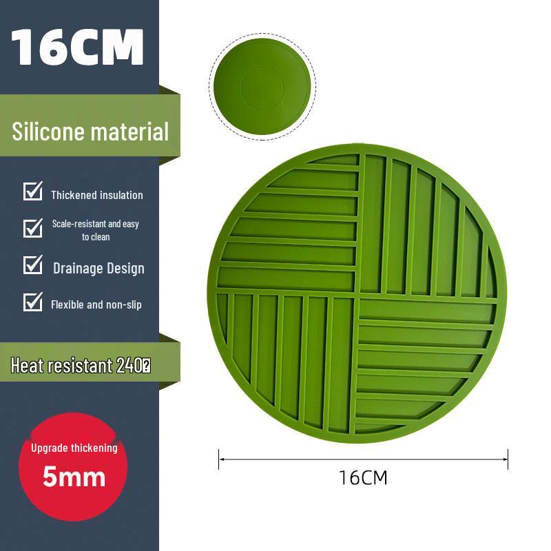 High-End Silicone Heat-Resistant Table Mat - Anti-Scald Coaster, Placemat & Pot Mat for Bowls, Plates, Casserole Dishes