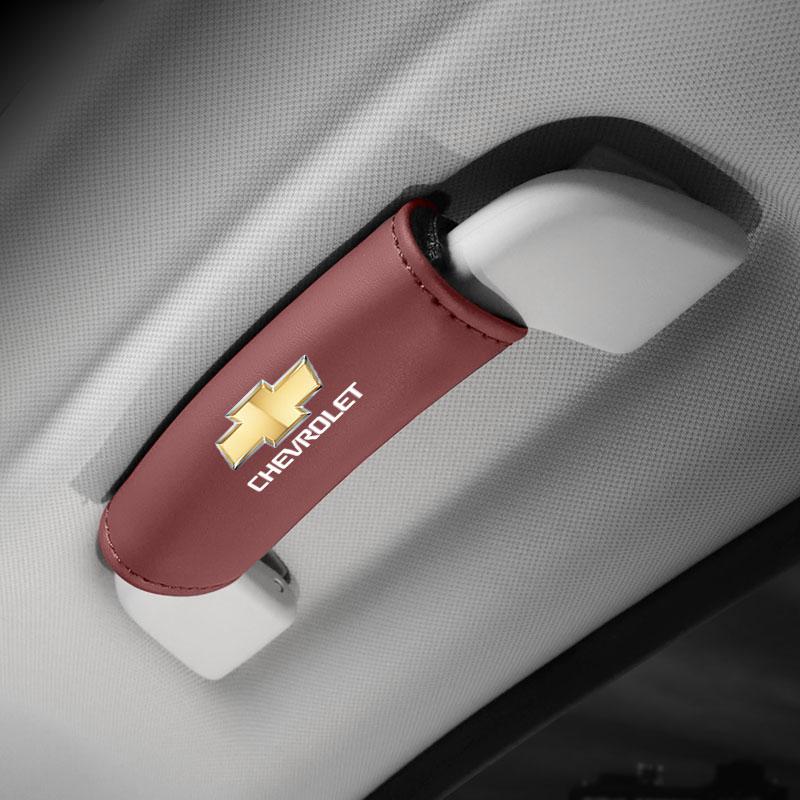 1Pcs PU Leather Roof Handle Anti-scratch Protector Case For Chevrolet Sonic Silverado Z71 Aveo Trailblazer Bolt Spark Tahoe SS