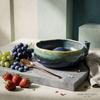 Self-Spinning Ceramic Berry Colander Bowl Easy-clean Berry Swirling Rinse Basin  For Fruits