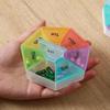 Compact 7-Day Waterproof Pill Organizer Box with 7 Compartments