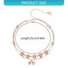 Elegant Copper Ankle Chain With Delicate Peach Blossom Bell Charm For Daily Wear Comfort Fit Accessory for Women
