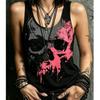 Summer Plus Size Sleeveless Camisole Vest Women 3D Printed O Neck Casual Versatile Simple Vest Tops