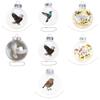 Artistic Nature Bird Clear Christmas Ball Ornament Holiday Decorations For Festives Tree Decoration Memorables Gift