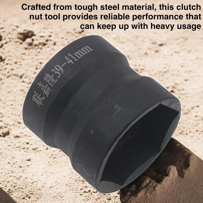 Инструмент для гайки сцепления Высокотвердая сталь Шкив Гнездо Инструмент натяжителя ремня Двусторонняя головка Гильза Аксессуары для гайки шкива ремня Для belgium