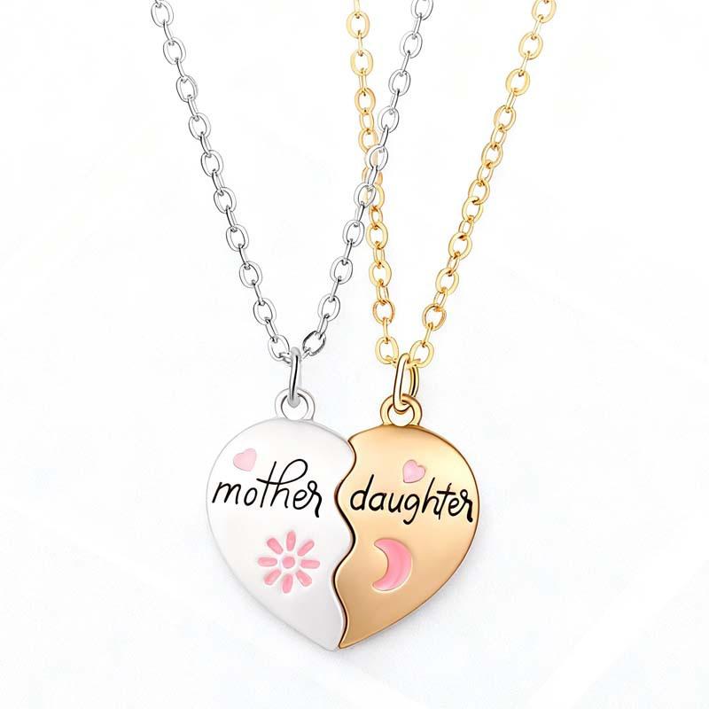 Fashion Best Friends Honey Love Couple Pendant Necklace Chain Choke Broken Heart BFF Good Friendship Jewelry Gift