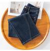 Women's Retro Blue Wide-Leg High-Waist Fleece-Lined Jeans: Autumn/Winter 2025 Collection