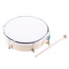 Wooden Toy Tunable Hand Drum W/ Sticks Key Babies Home School Educational