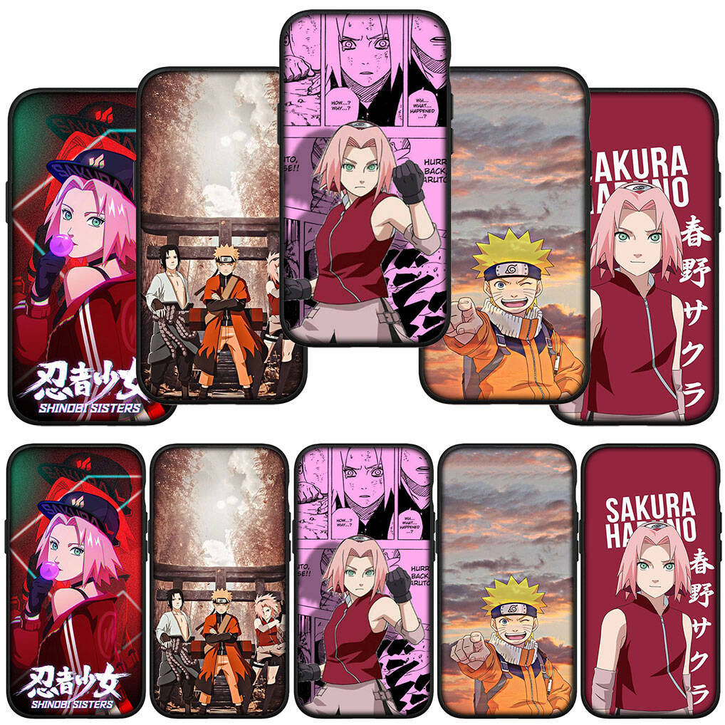 for Samsung Galaxy S25 S24 S23 S22 Ultra FE Plus A17 A37 A57 A56 A55 A06 A16 A15 A36 A26 A35 A05 A25 A54 A34 S9 Phone Case Haruno Sakura Naruto Cover