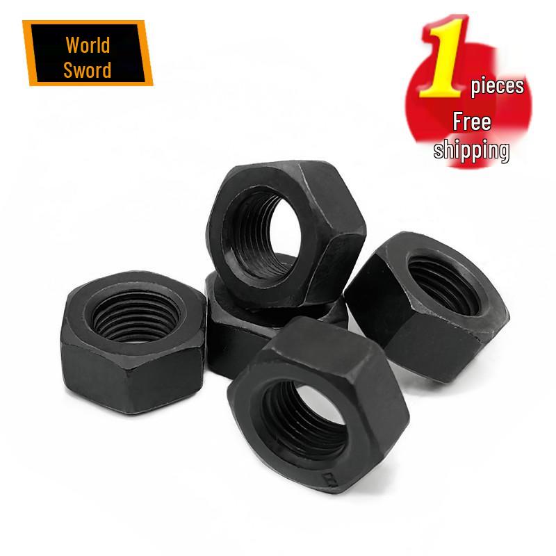 High-Strength Blackening Hex Nut GB6170 Grade 8.8 (M2, M3, M4, M5, M6, M8, M10, M12-M30)