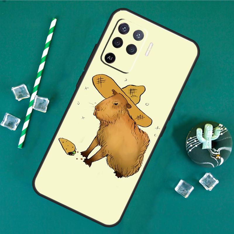 

Cute Capybara Case For Oppo A40 A60 A80 A16 A76 A96 A18 A38 A58 A78 A98 A91 A15 A17 A74 A94 A54 A57S Cover OPPO A54 5G