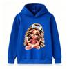 Kids Boys Girls Hooded Sweatshirt Cute Cartoon Girl Print Long Sleeve Pullover Hoodie Casual Warm Top For School Street Daily Wear For 3-12 Years Old