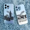 World Famous Historical Landmark Building Phone Case for Iphone 15 14 Plus Pro MAX 11 12 13 Mini Pro Max Shockproof Laser Covers