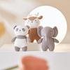 18cm Kawaii Plush Elephant Pig Panda Bear Bunny Rabbit Deer Cartoon Knit Animal Doll Baby Appease Sleeping Hug Pillow Nice Gifts