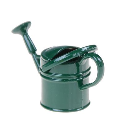 1:6/1:12 Metal Watering Can Doll House Miniature Garden Accessory Home Decor