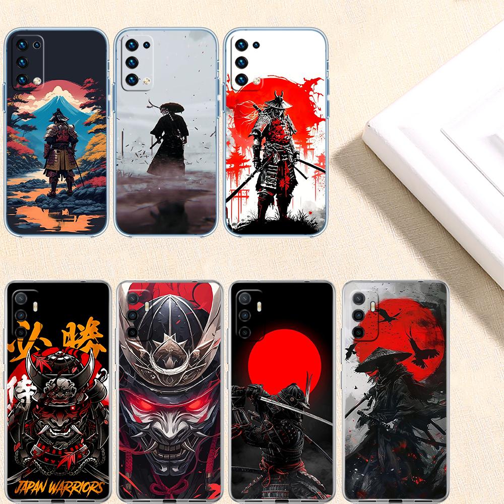 NH34 Japan Samurai Mask Transparent Phone Case for Motorola Moto G7 G8 G9 G84 G85 G73 G24 G15 Z2 Play Power Plus