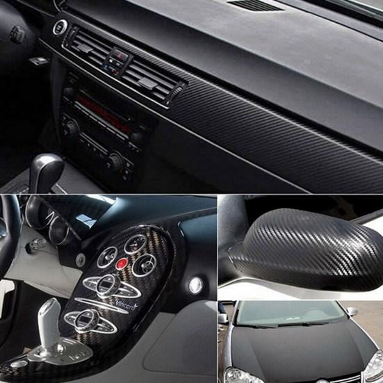 Carbon Fibre Vinyl Sheet Wrap Sticker Film Paper Decal Car Motorcycle Sticker