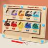 Montessori Kid’s Concentration Training Toys Magnetic Color Sorting Games  Intelligence Development