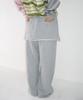RONRON Skirt Layered Sweat Pants Gray