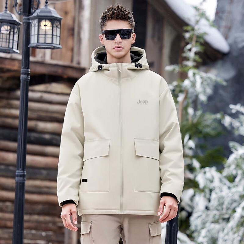 JEEP Men's Hooded Padded Outdoor Jacket