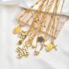 Stainless Steel Pendant Necklaces Women, Cross Virgin Mary Clover Heart Charms Necklace, Tarnish Resistant Waterproof Jewelry