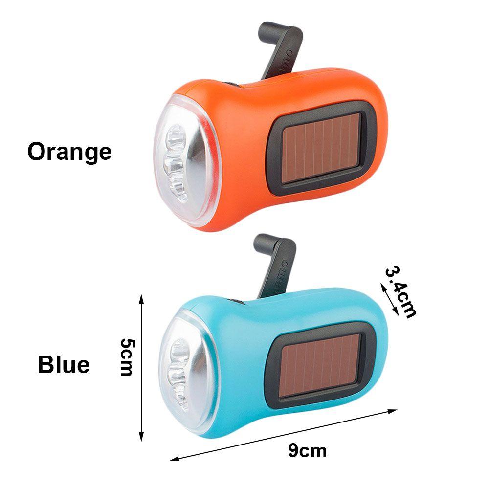 Mobile Super Bright Solar Power LED Torch Hand Crank Flashlight Work Lamp Camping Light