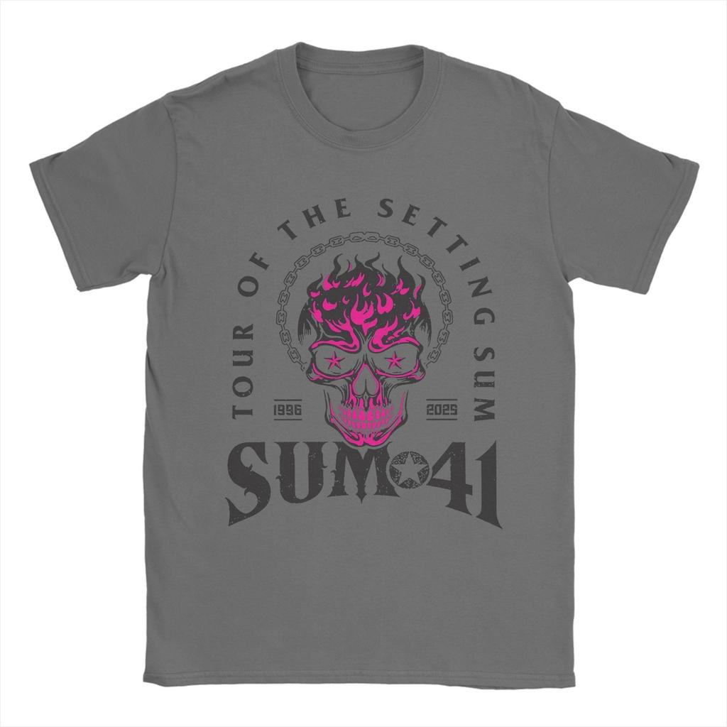 The Final Tour Sum 41 TShirt Unisex  Funny Cotton Tee Shirt Round Collar Short Sleeve T Shirts Big Size Tops