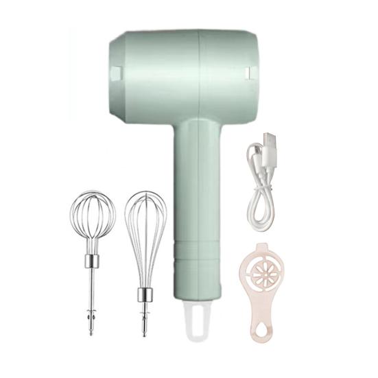 Kabelloser elektrischer Eierschläger Handmixer 3-Geschwindigkeitsregelung USB-wiederaufladbarer Mixer