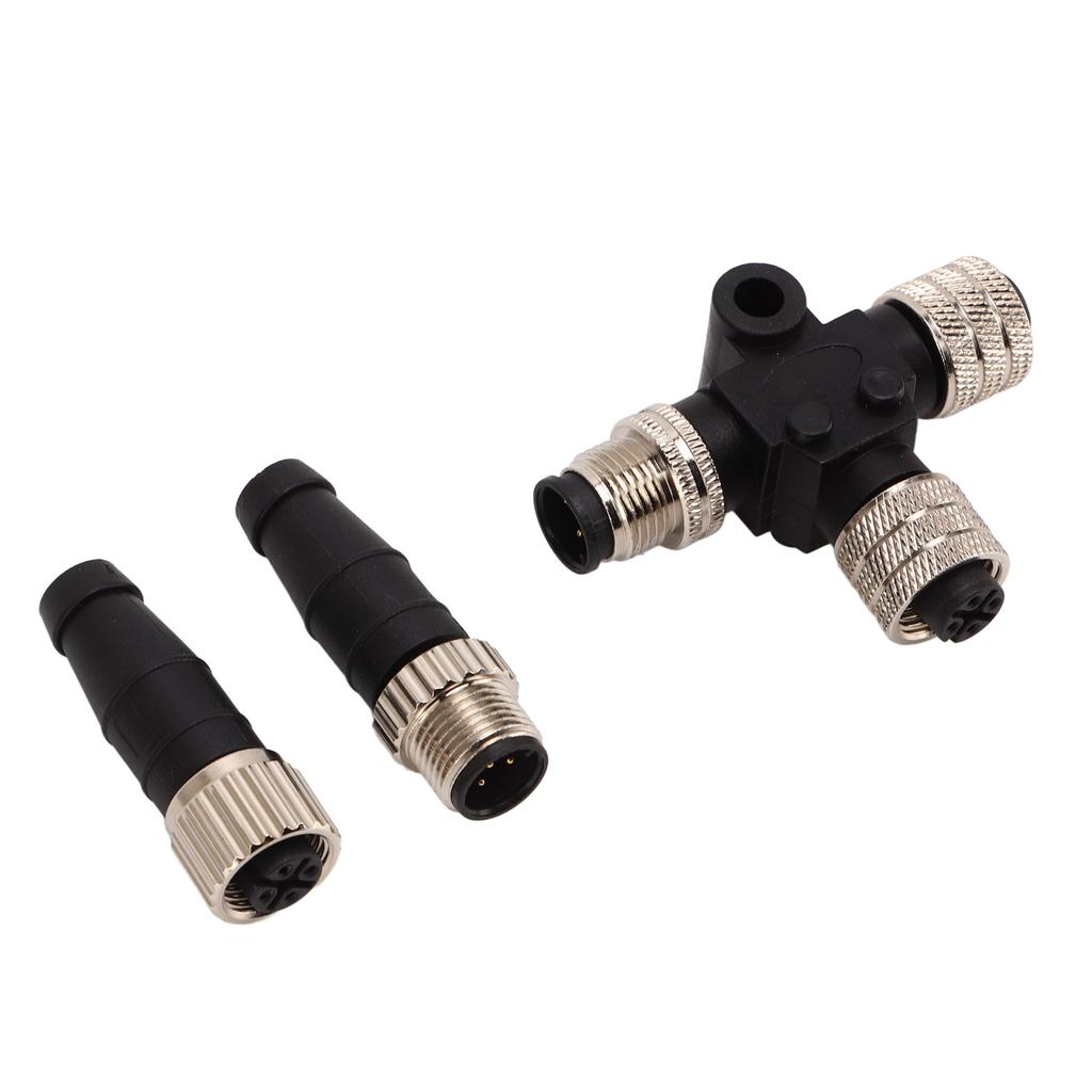 For NMEA 2000 N2K Tee Connector Male Female Terminators M12 5 Pin for Lowrance Networks