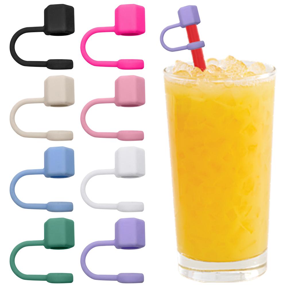 Drinking Hexagonal Nut Straw Cap Silicone Straw Topper Reusable Water Cup Accessories