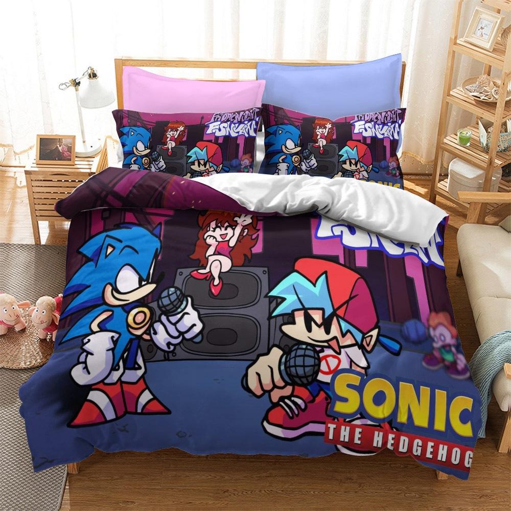 

Набір постільної білизни з трьох предметів серії Sonic AU Queen 210x210cm