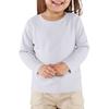 Boy And Girls Solid Color Long Sleeved T-shirt Round Neck Solid Color T-shirt