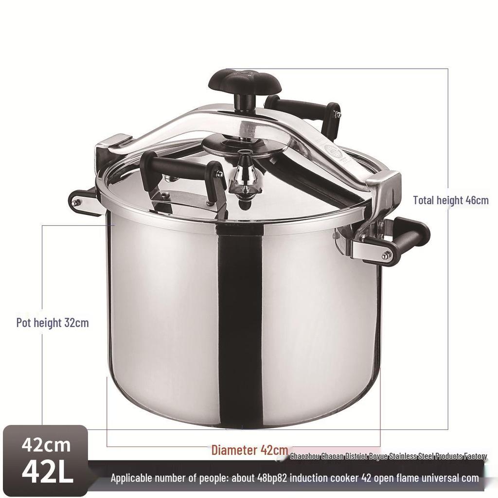 Explosion-Proof Stainless Steel Commercial Pressure Cooker and Wok