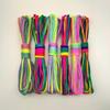 7 Strands Rainbow Paracord 2/3/4mm Parachute Rope Perfect for DIY Bracelet Making Backpacking Outdoor Survival Activities