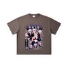 260 GSM Double Yarn 32 Count 100% Cotton Jujutsu Kaisen V24 Gojo Print Unisex Heavy Cotton T Shirt