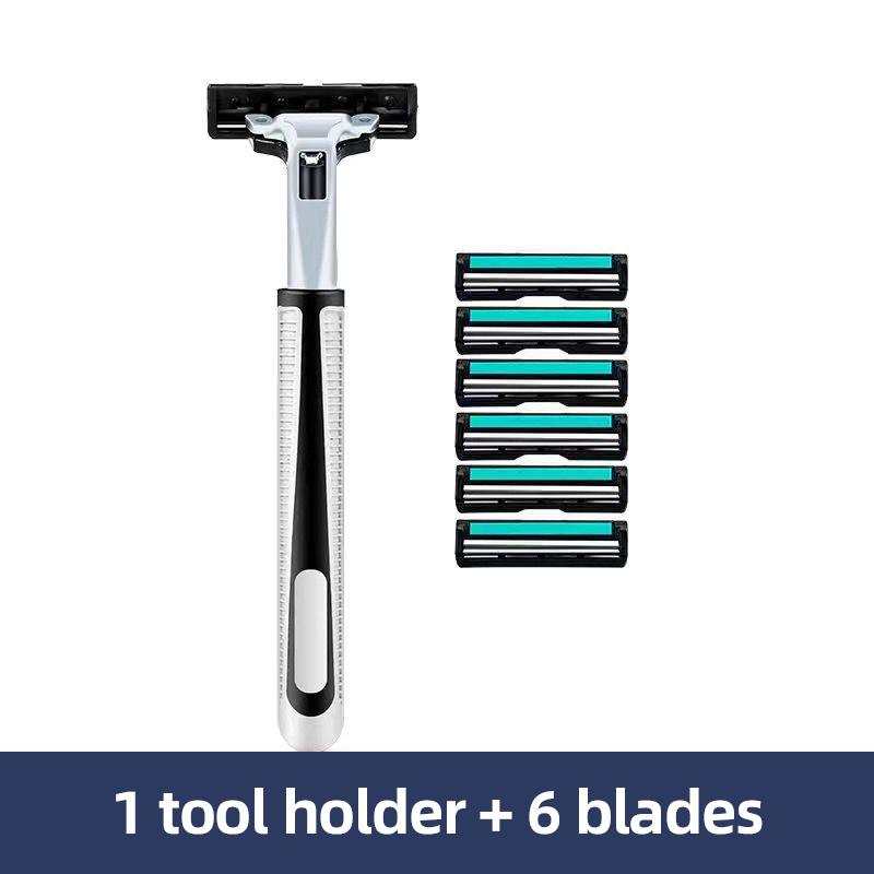 

Универсальная двухслойная ручная бритва, Нож для бороды, Двулезвийное лезвие, Мужское бритье, Нож для бороды