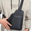 Brand Men's Genuine Leather Bag Luxurious Casual Chest Bag High-quality Outdoor Sports Shoulder Crossbody Bag for iPad Phones
