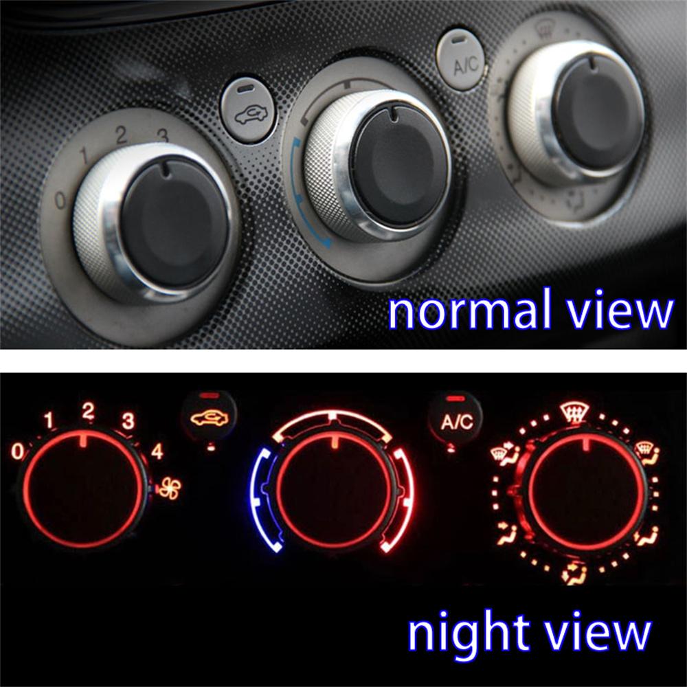 3pcs Heater A/C Climate Control Switch Knobs Set For Ford Focus Fusion S-Max C-Max 2004-2015