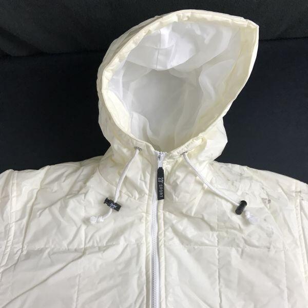 USED/Made in Japan 23KU SPORT Bench Coat Winter Jacket F Women White Padded Outerwear