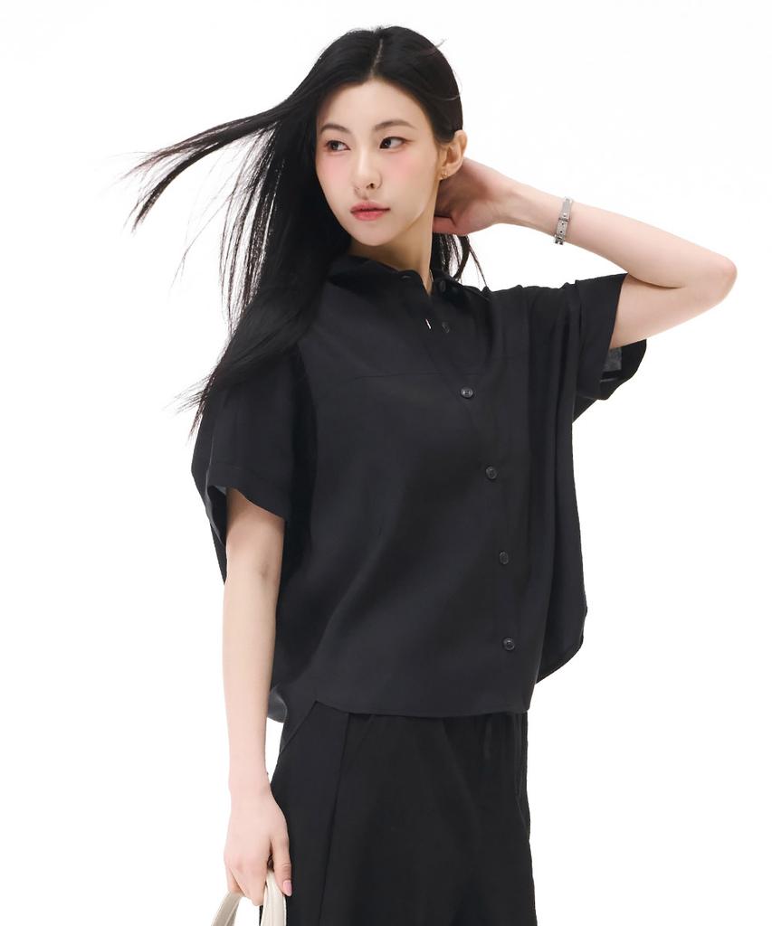 CHASECULT Women'S Dolman Sleeve Blouse - Black