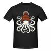 Unisex Lustiges Oktopus mit Mütze Retro Vintage T-Shirt Vintage Baumwoll-T-Shirts