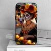 Day of the Dead Skull  Phone Case For Samsung S25,S24,S21,S22,S23,S30,Ultra,S20,Plus,Fe,Lite,Note,10,Black Cover